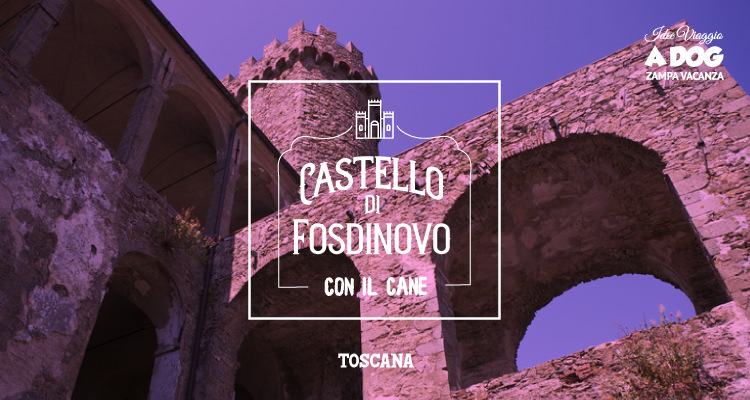 Il castello di Fosdinovo con il cane