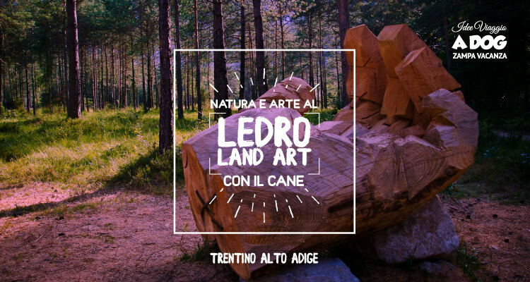 Arte e natura a Ledro Land Art con il cane