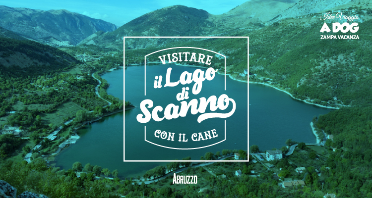 Lago di Scanno con il cane